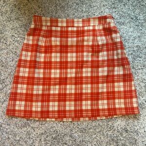 Kitri Studio x Jessie Bush Plaid Mini Skirt